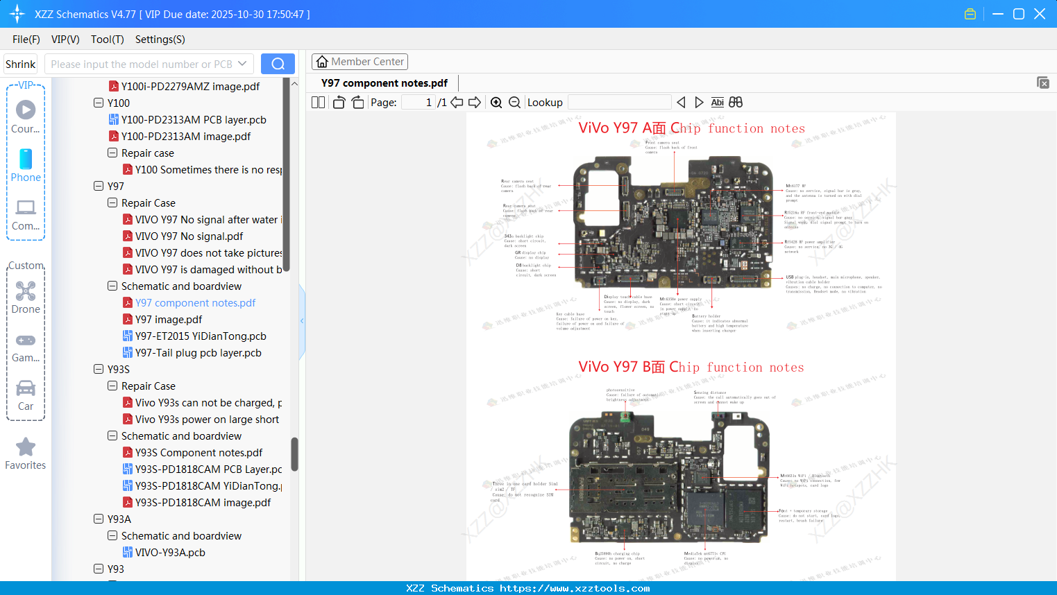 VIVO Y97 Component Notes
